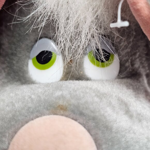 Vintage 80s 1984 Dakins Squeaky Plush Pink Gray Conklin Mouse Toy Rare - Picture 3 of 13